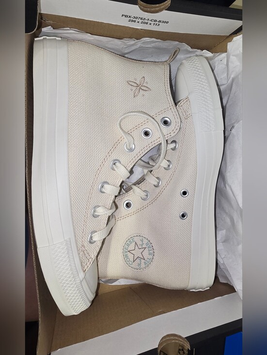 Converse Shoes - Converse High Top Canvas Sneakers - Cream Off-White